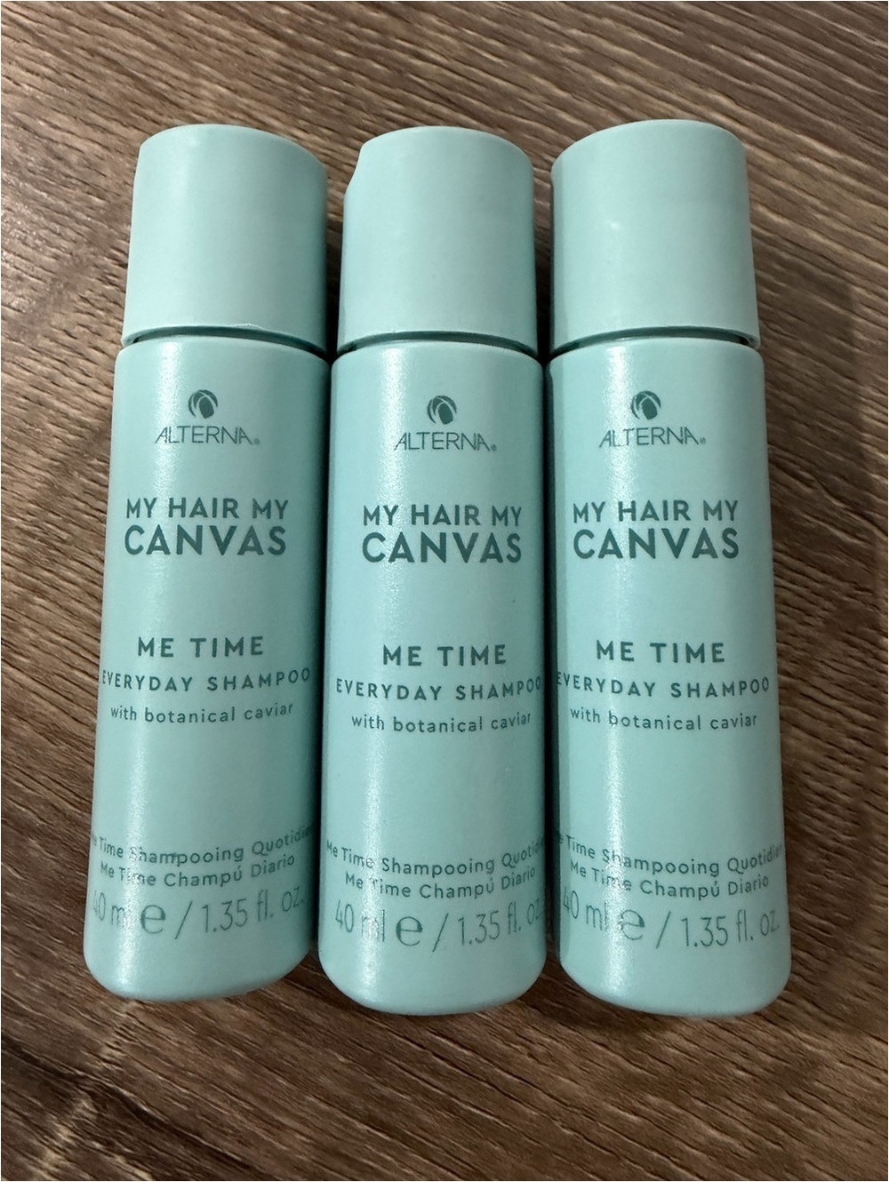3 x Alterna My Hair My Canvas Me Time Everyday Shampoo 1.35 fl oz NEW